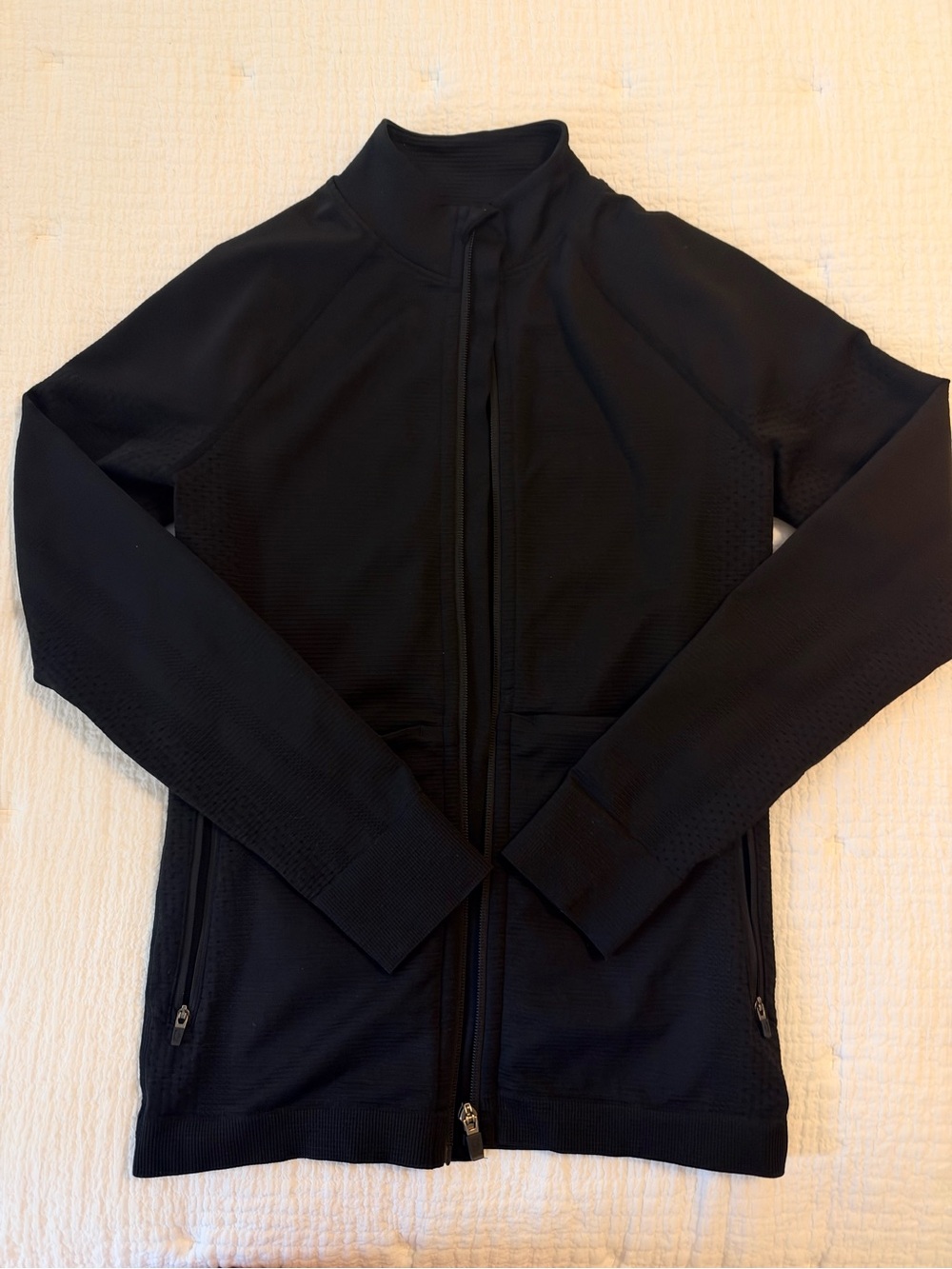 Figs Black Full-Zip Contour Jacket Size Small Like New